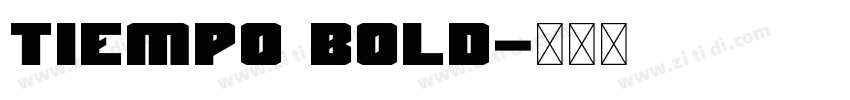 Tiempo Bold字体转换